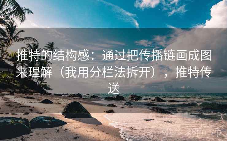 推特的结构感:通过把传播链画成图来理解(我用分栏法拆开),推特传送